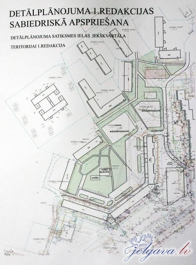 Satiksmes ielas iekškvartāla teritorijas detāplāna variants